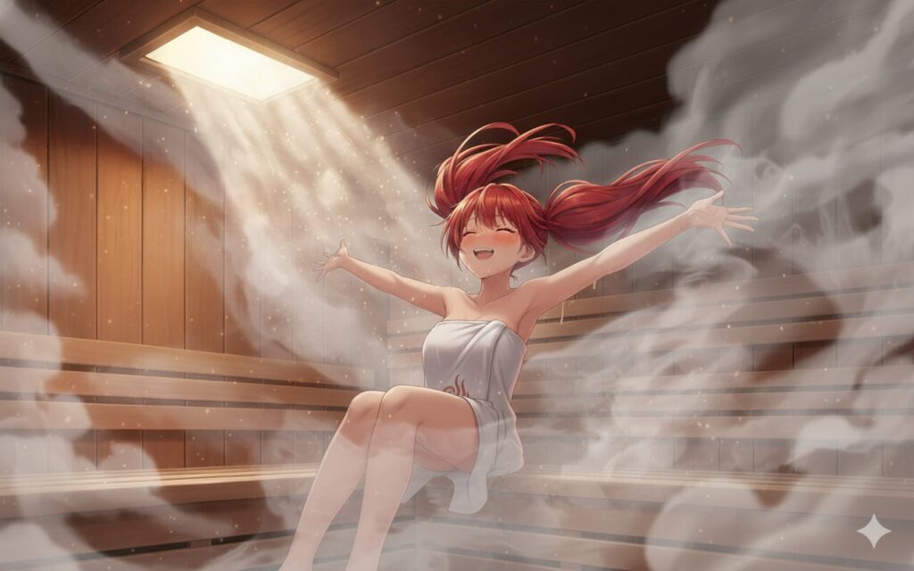 オートロウリュの様子