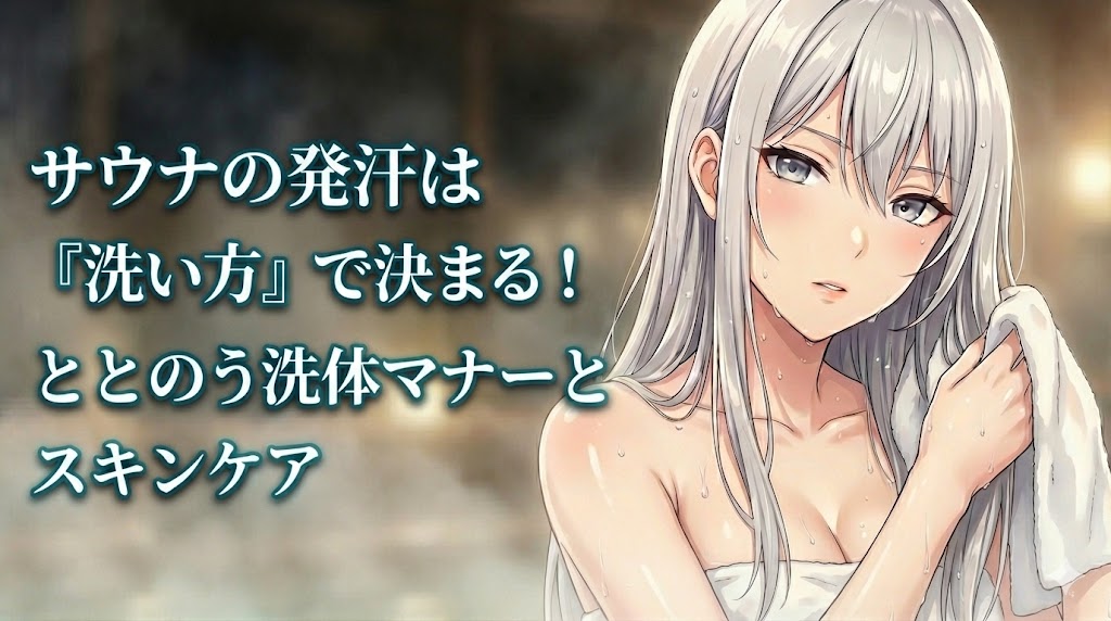 サウナの発汗は「洗い方」で決まる！ととのう洗体マナーとスキンケア