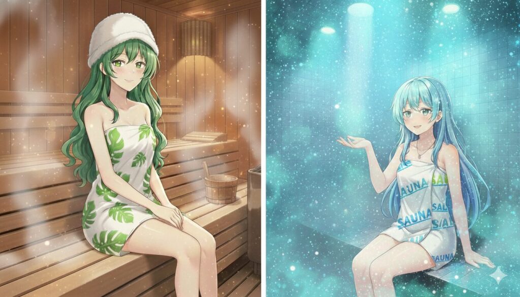 サウナ室の違いのイメージ