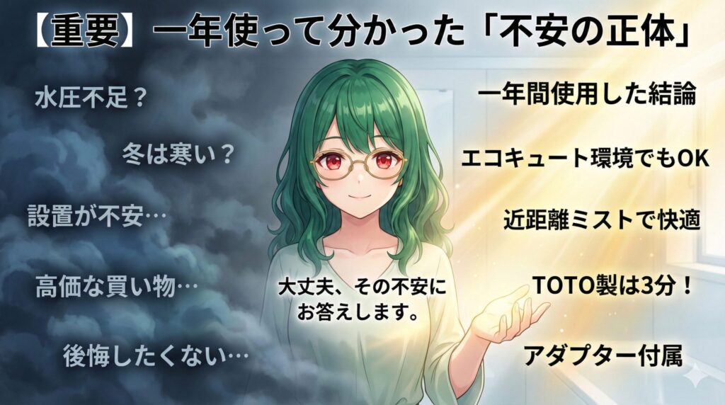 ３つの不安要素