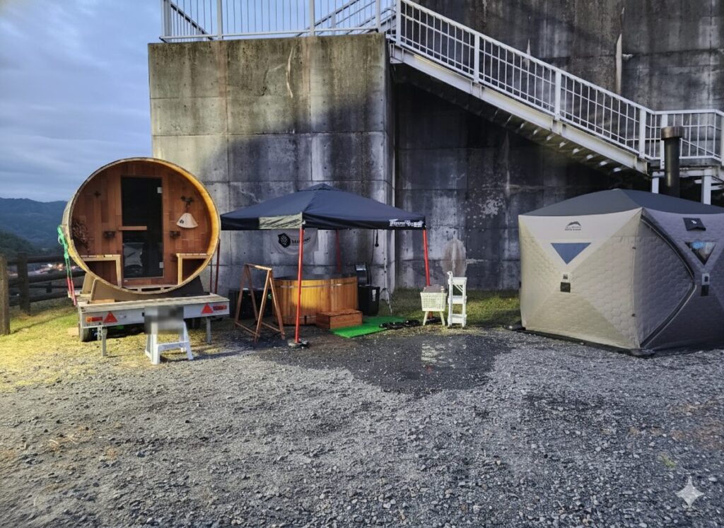 サウナスペースの外観