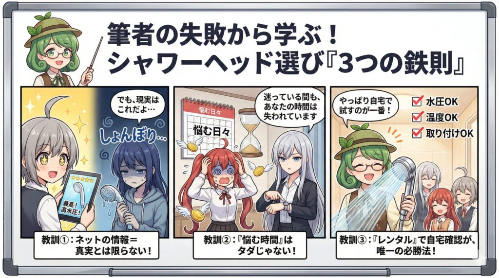 失敗から学ぶ３つの鉄則