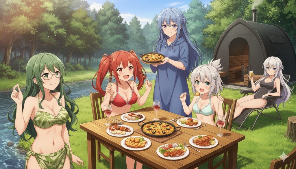 グランピングの予想図