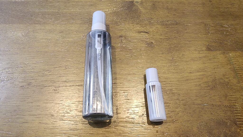 通常ボトルとミニボトルの比較