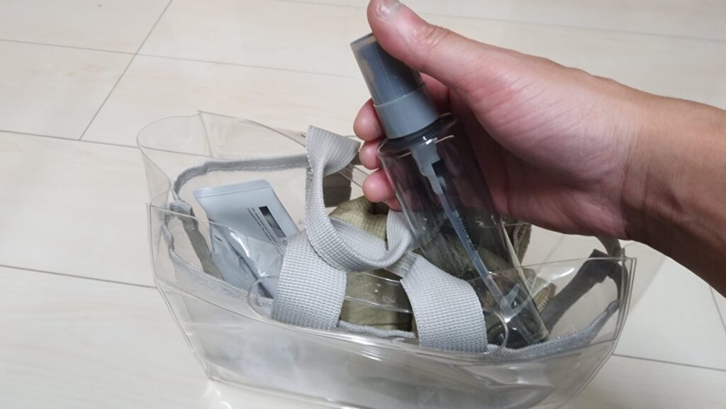 スパバッグから取り出した様子