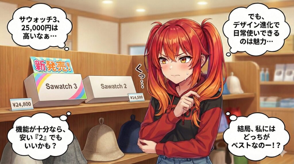 悩めるサウナーのイメージ