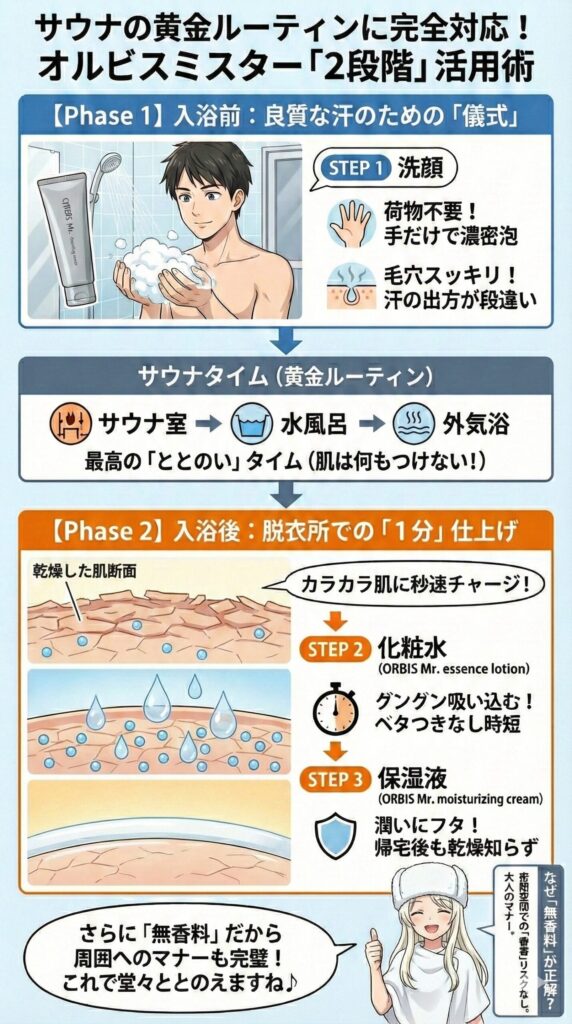 二段階の肌管理解説図解