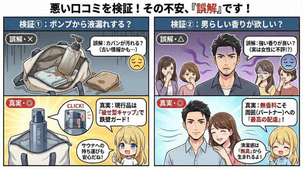 オルビスミスター口コミ検証の図解