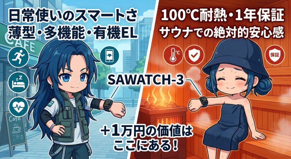 サウォッチ3が25000円の価値について