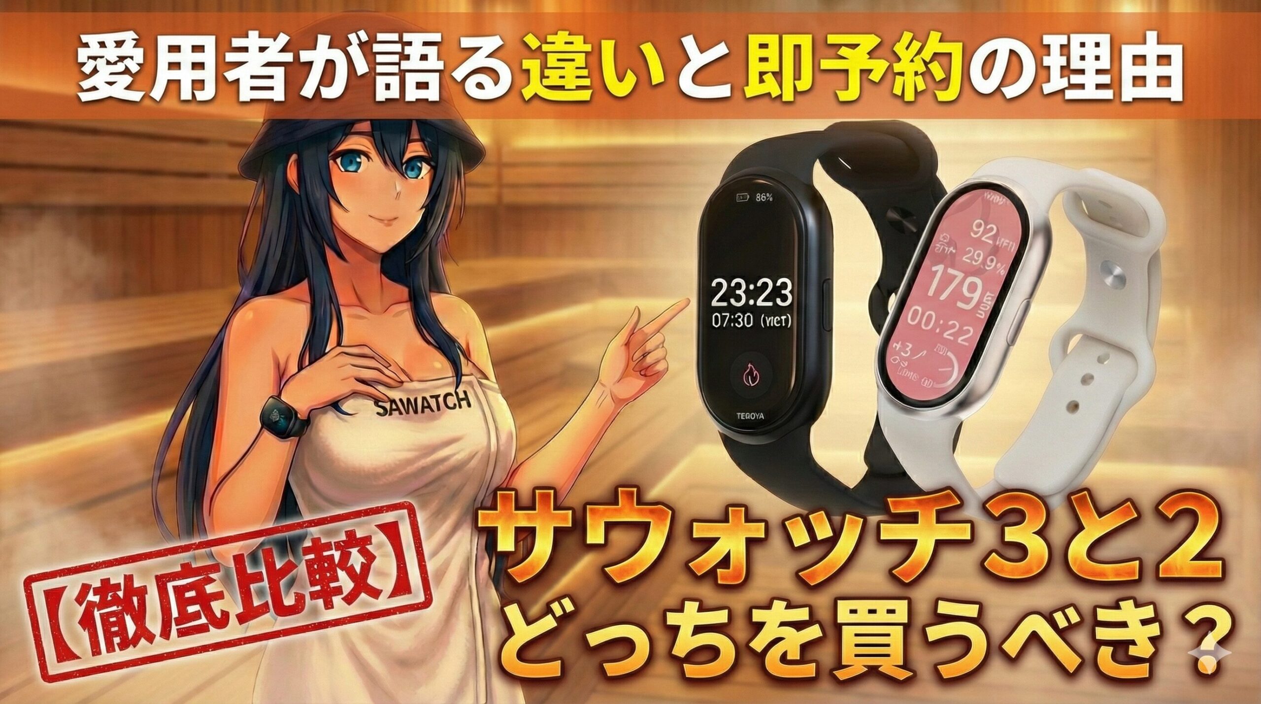 サウォッチ3とサウォッチ2徹底比較