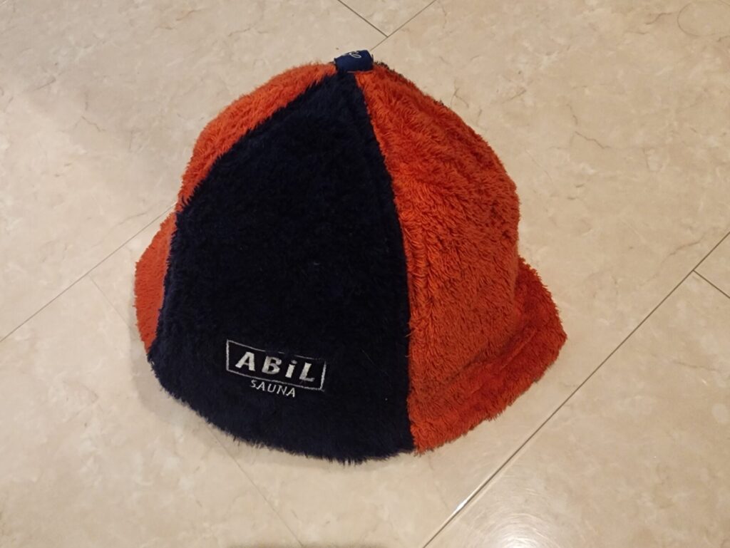 ABiL POCKET 今治タオル サウナハット 80セット使用 洗濯18回後の状態・型崩れ毛羽立ちなしの実物写真