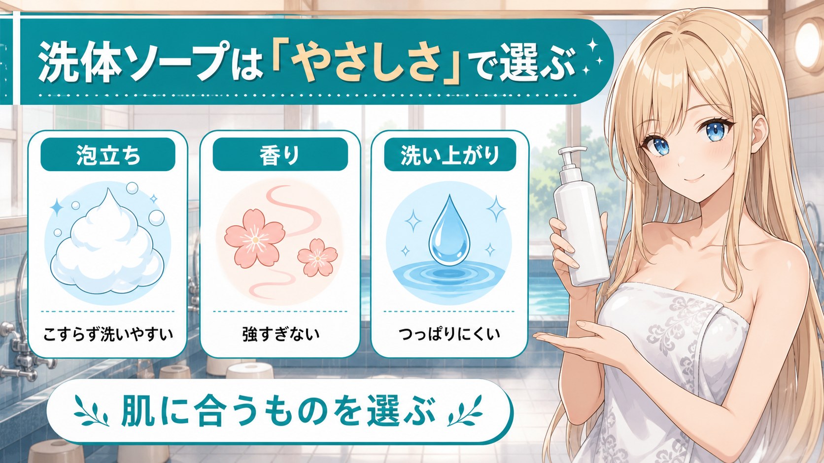 洗体ソープはやさしさで選ぶ