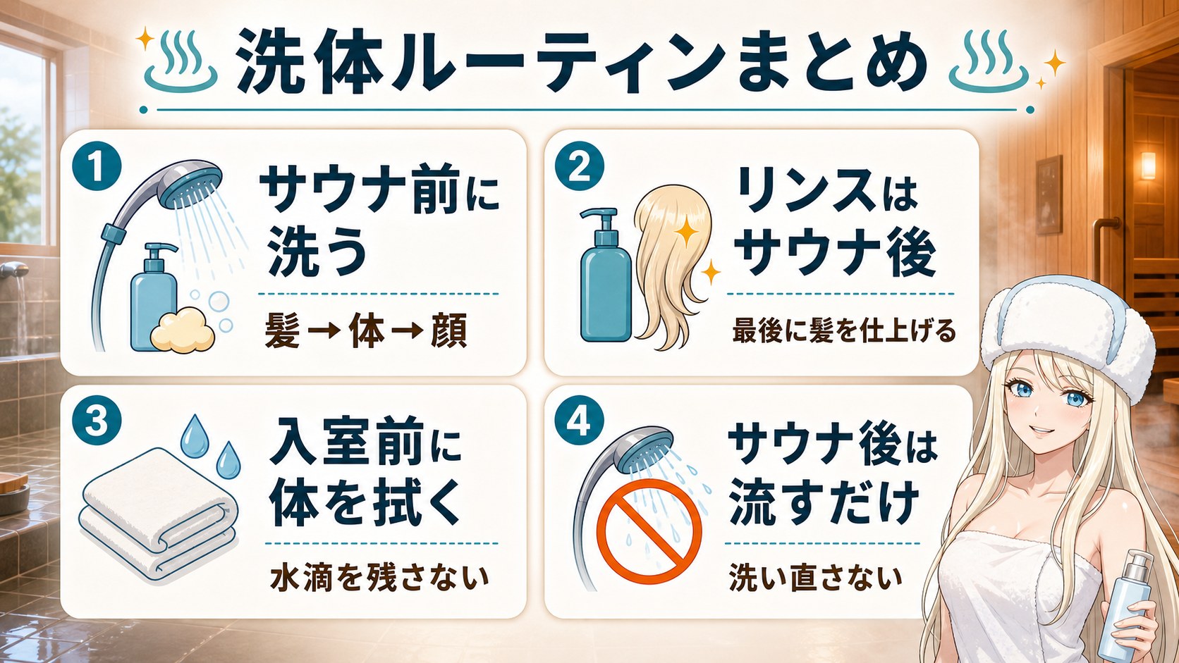 洗体ルーティンまとめ
